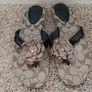 Coach Samira flower sandals